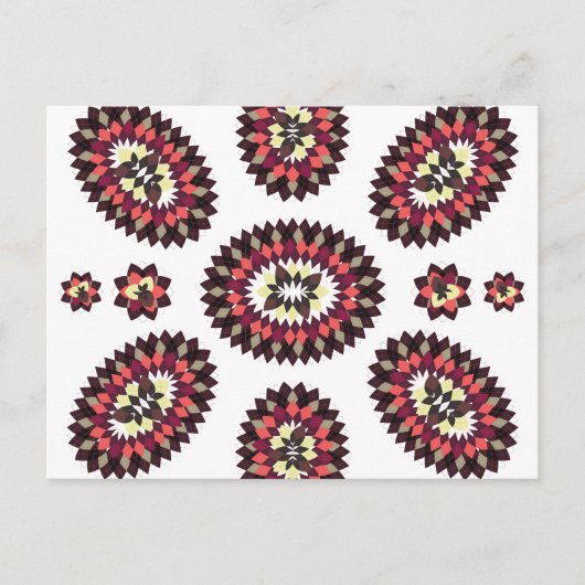 Mandala Flower Pattern Briefkaart (Voorkant)