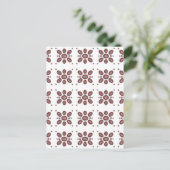 Mandala Flower Pattern Briefkaart (Staand voorkant)