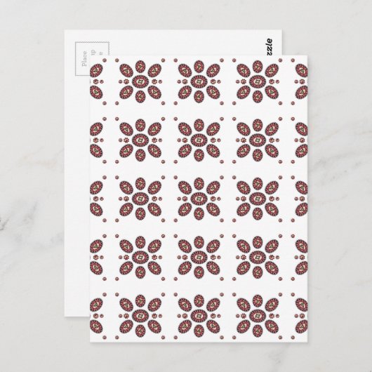 Mandala Flower Pattern Briefkaart (Voorkant / Achterkant)