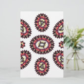 Mandala Flower Pattern Briefpapier (Staand voorkant)