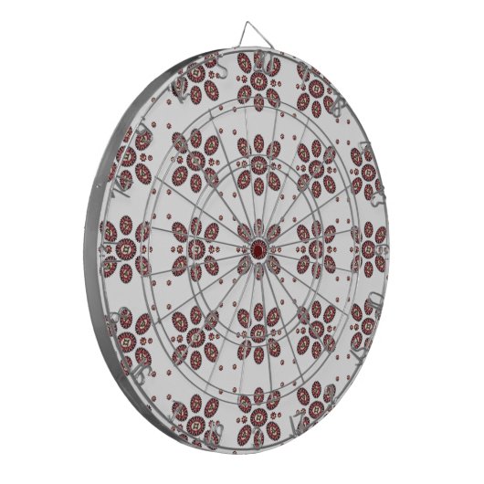 Mandala Flower Pattern Dartbord (Voorkant Links)