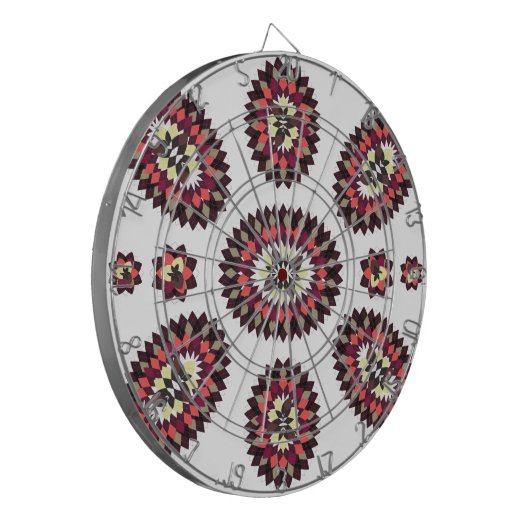 Mandala Flower Pattern Dartbord (Voorkant Links)