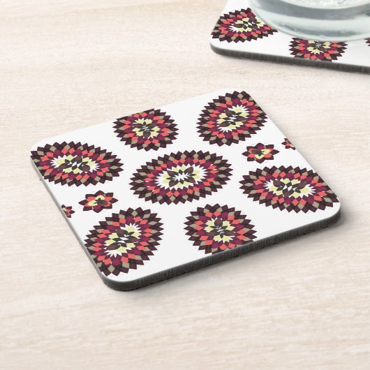 Mandala Flower Pattern Drankjes Onderzetter (Linkerzijde)