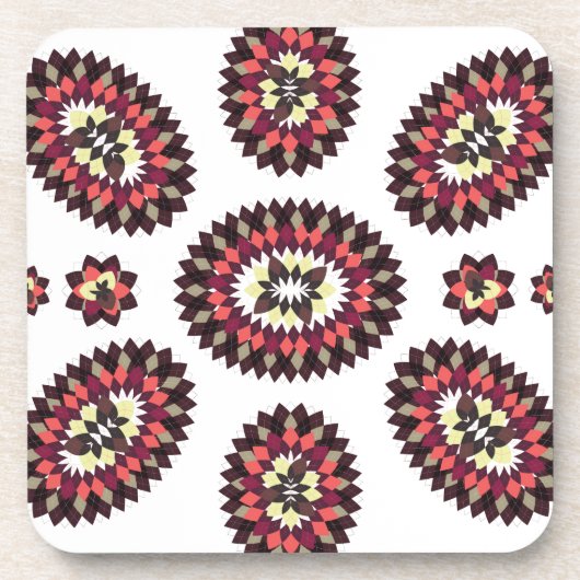 Mandala Flower Pattern Drankjes Onderzetter (Voorkant)