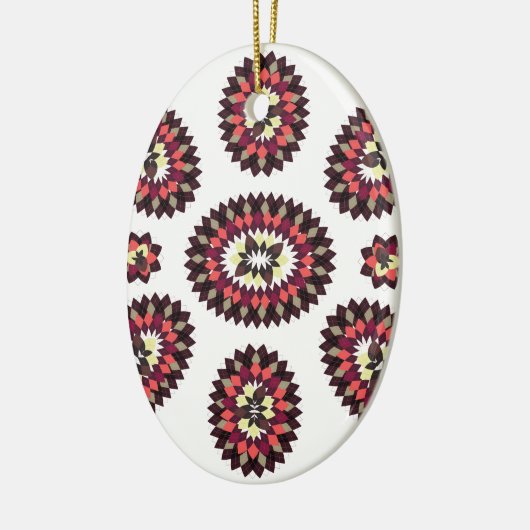 Mandala Flower Pattern Keramisch Ornament (Links)