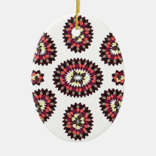 Mandala Flower Pattern Keramisch Ornament