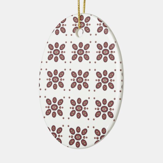 Mandala Flower Pattern Keramisch Ornament (Links)