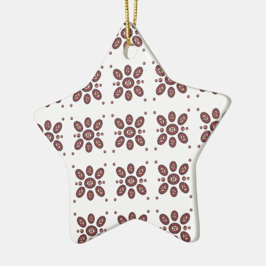 Mandala Flower Pattern Keramisch Ornament (Links)