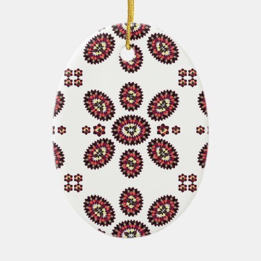 Mandala Flower Pattern Keramisch Ornament (Voorkant)