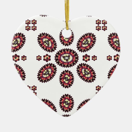 Mandala Flower Pattern Keramisch Ornament (Voorkant)