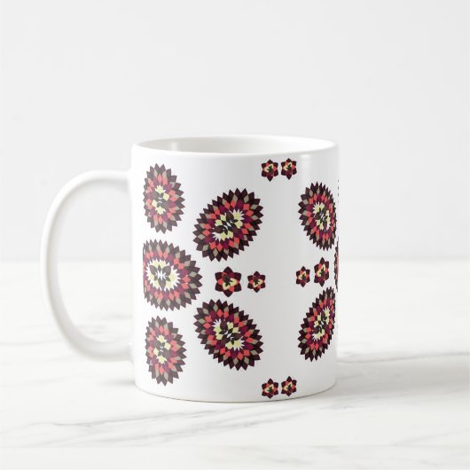 Mandala Flower Pattern Koffiemok (Links)