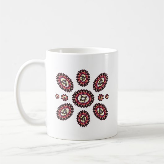 Mandala Flower Pattern Koffiemok (Links)