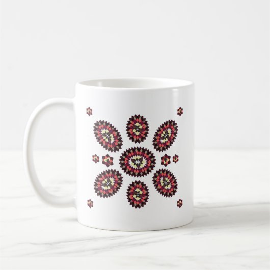 Mandala Flower Pattern Koffiemok (Links)