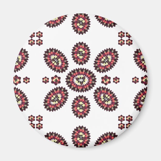 Mandala Flower Pattern Magneet (Voorkant)
