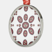 Mandala Flower Pattern Metalen Ornament (Links)