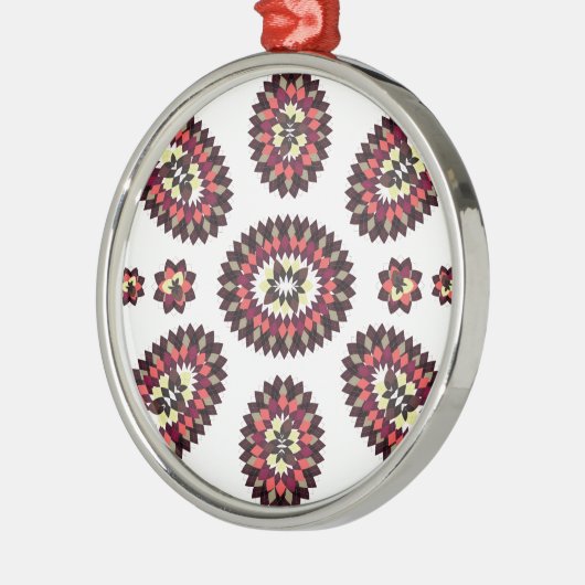 Mandala Flower Pattern Metalen Ornament (Links)