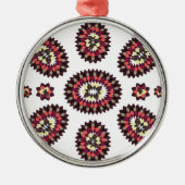Mandala Flower Pattern Metalen Ornament (Voorkant)