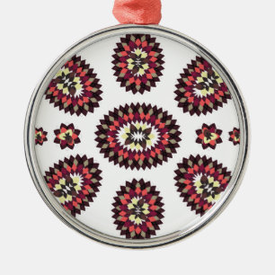 Mandala Flower Pattern Metalen Ornament