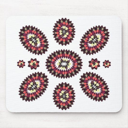 Mandala Flower Pattern Muismat (Voorkant)