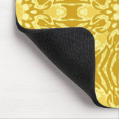 Mandala Flower Pattern - Mustard Gold en Yellow Muismat (Hoek)