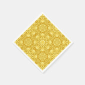 Mandala Flower Pattern - Mustard Gold en Yellow Servet (Hoek)