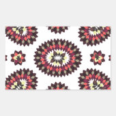 Mandala Flower Pattern Rechthoekige Sticker (Voorkant)