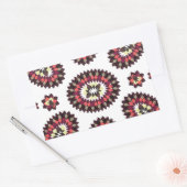 Mandala Flower Pattern Rechthoekige Sticker (Envelop)