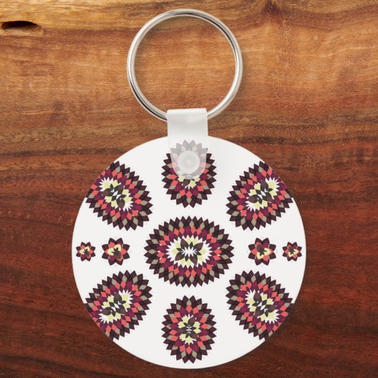 Mandala Flower Pattern Sleutelhanger (Voorkant)