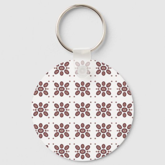 Mandala Flower Pattern Sleutelhanger (Voorkant)