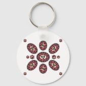 Mandala Flower Pattern Sleutelhanger (Voorkant)