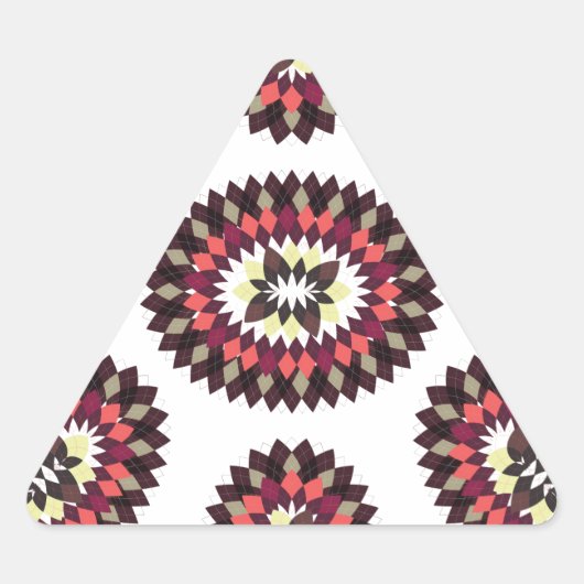 Mandala Flower Pattern Sticker (Voorkant)