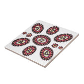 Mandala Flower Pattern Tegeltje (Zijkant)