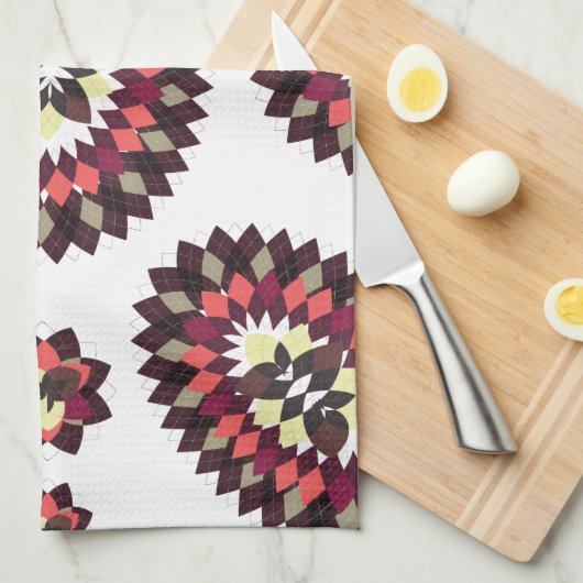 Mandala Flower Pattern Theedoek (Quarter Fold)