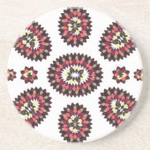 Mandala Flower Pattern Zandsteen Onderzetter (Voorkant)