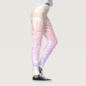Mandala Flower - White en Rainbow Leggings (Rechts)