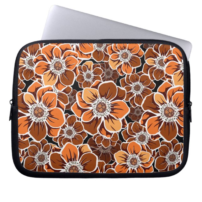 Mandala Flowers 2 Laptop Sleeve (Voorkant)