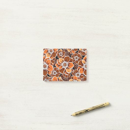 Mandala Flowers 2 Post-it® Notes (Op bureau)