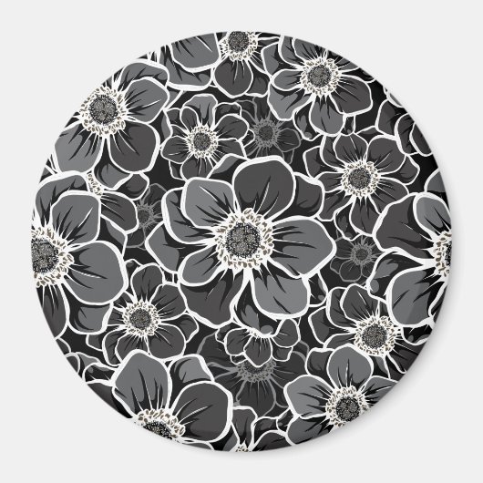Mandala Flowers 5 Magneet (Voorkant)