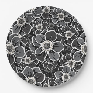 Mandala Flowers 5 Papieren Bordje