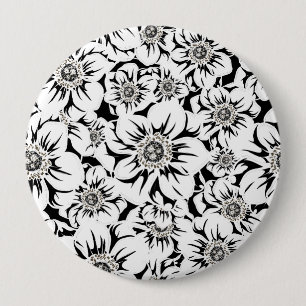 Mandala Flowers 6 Ronde Button 4,0 Cm