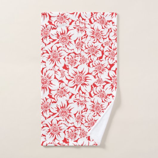 Mandala Flowers 8 Bad Handdoek (Handdoek)