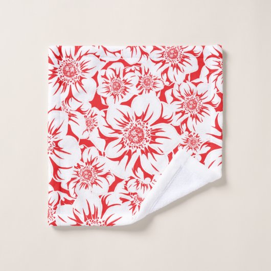 Mandala Flowers 8 Bad Handdoek (Wasdoekje)