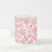 Mandala Flowers 8 Matglas Koffiemok (Voorkant links)