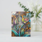 Mandala Flowers Briefkaart (Staand voorkant)