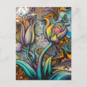 Mandala Flowers Briefkaart (Voorkant)