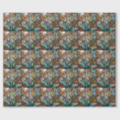 Mandala Flowers Cadeaupapier (Vlak)