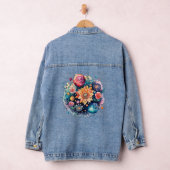 Mandala Flowers Denim Jacket (Hangar)