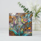 Mandala Flowers Kaart (Staand voorkant)