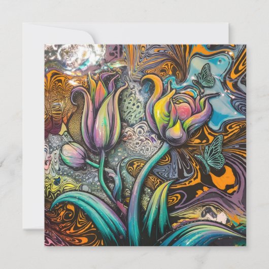 Mandala Flowers Kaart (Voorkant)