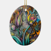 Mandala Flowers Keramisch Ornament (Rechts)